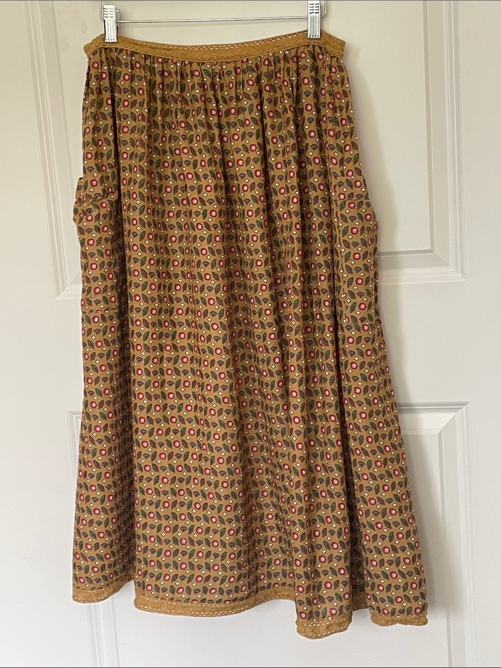 April Cornell Leaf/Floral Print Half Pinny One Size Apron
